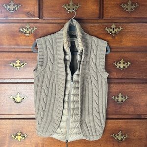 Moncler knit & down vest size Small